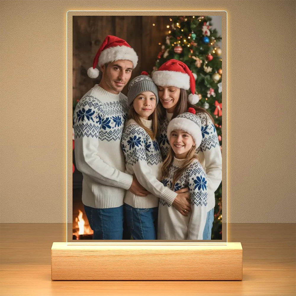 Veilleuse photo musicale personnalisée - Lampe LED style Spotify pour tous vos souvenirs