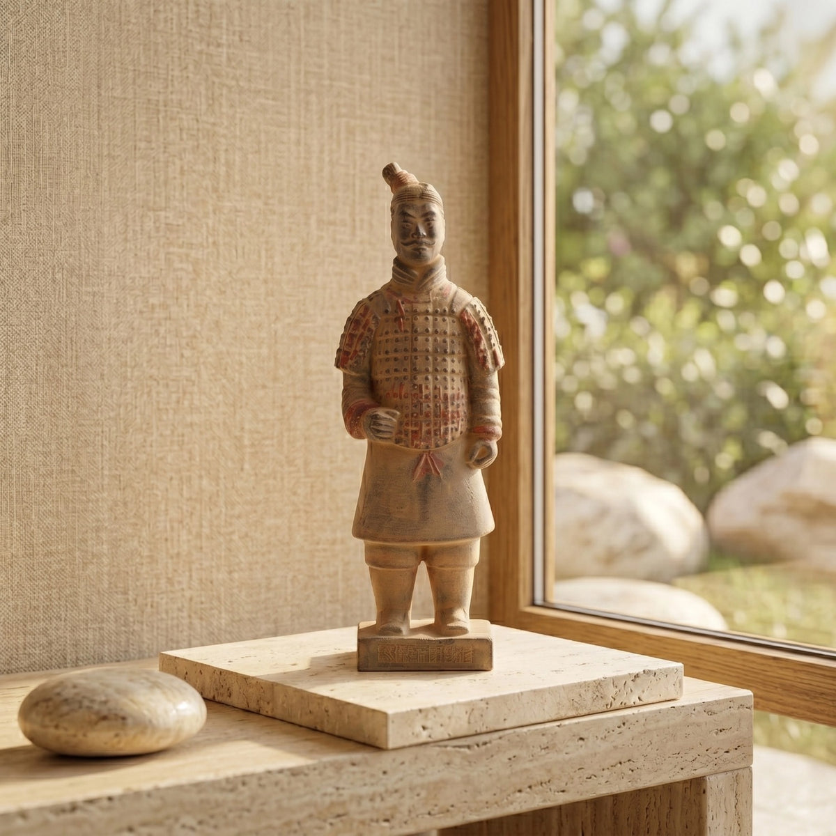 20CM Painted Soldier - CLAYARMY-20CM Painted Soldier Figurine Close-up