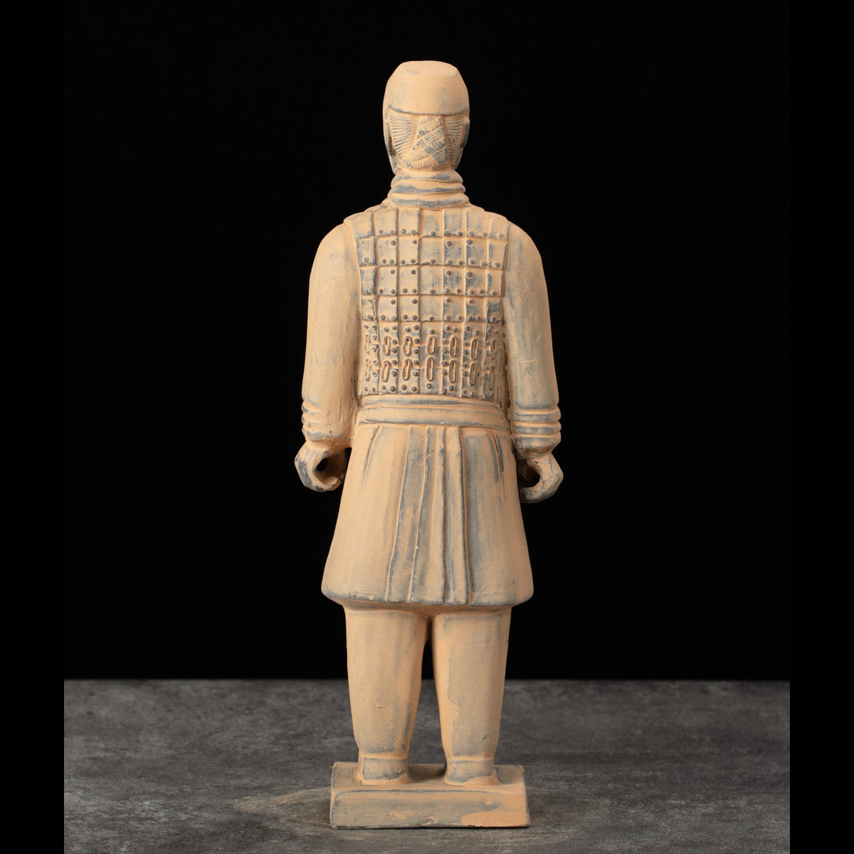 25CM Cavalryman - CLAYARMY-Dynamic back view of the 25CM Cavalryman replica, showcasing the realistic depiction of the knee-length jacket and finely crafted leather boots.
