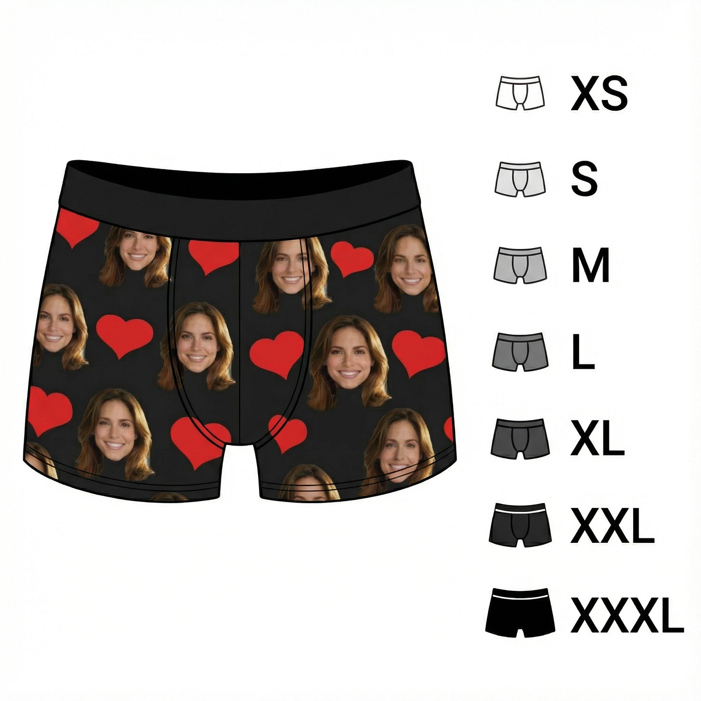 Custom Photo This Belongs To Me Sweetheart - Funny Personalized Custom Boxer Briefs, Men's Boxers - Birthday Gift For Boyfriend, Husband, Anniversary