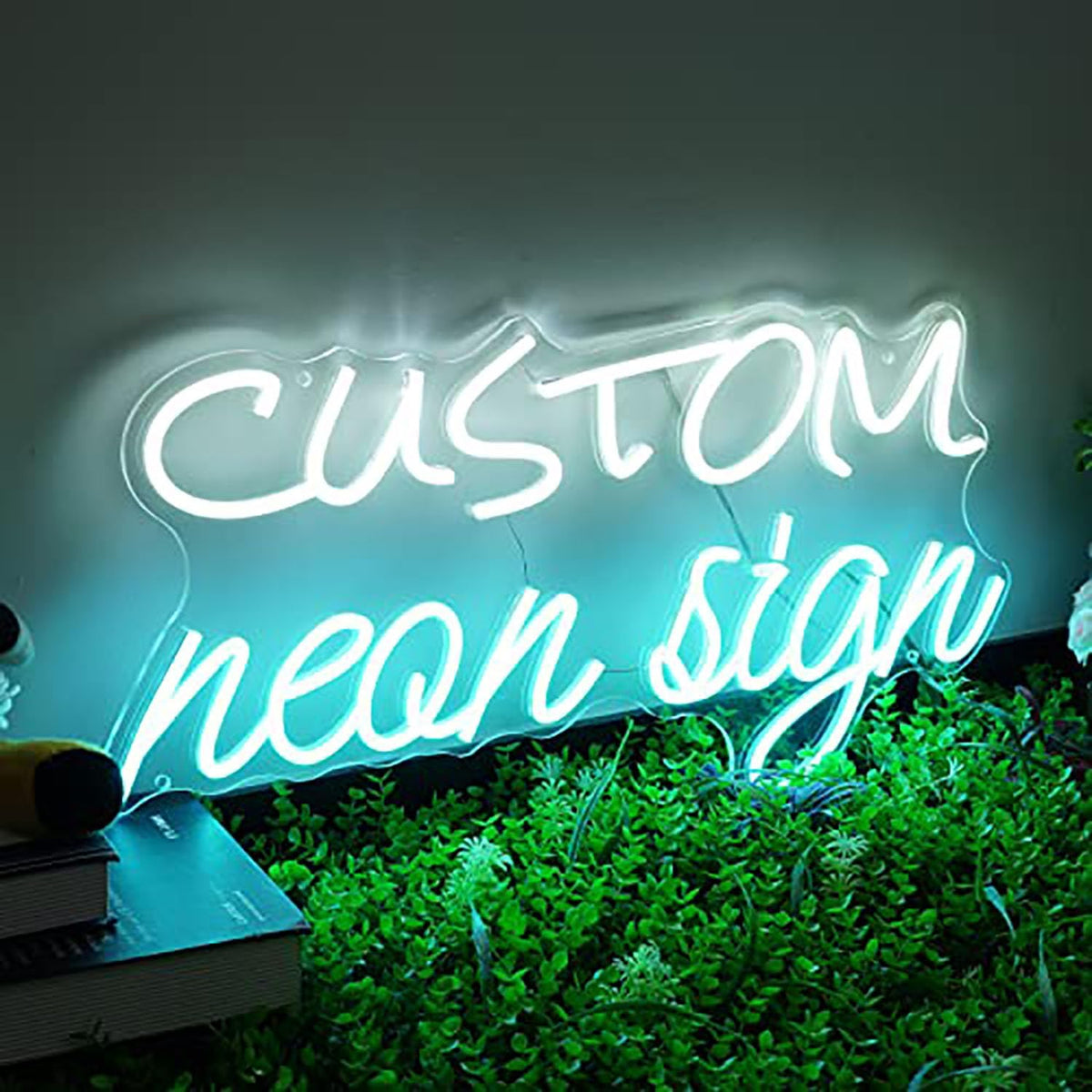 Placa de Néon LED Personalizada 2 Linhas: Decoração Duo Personalizável