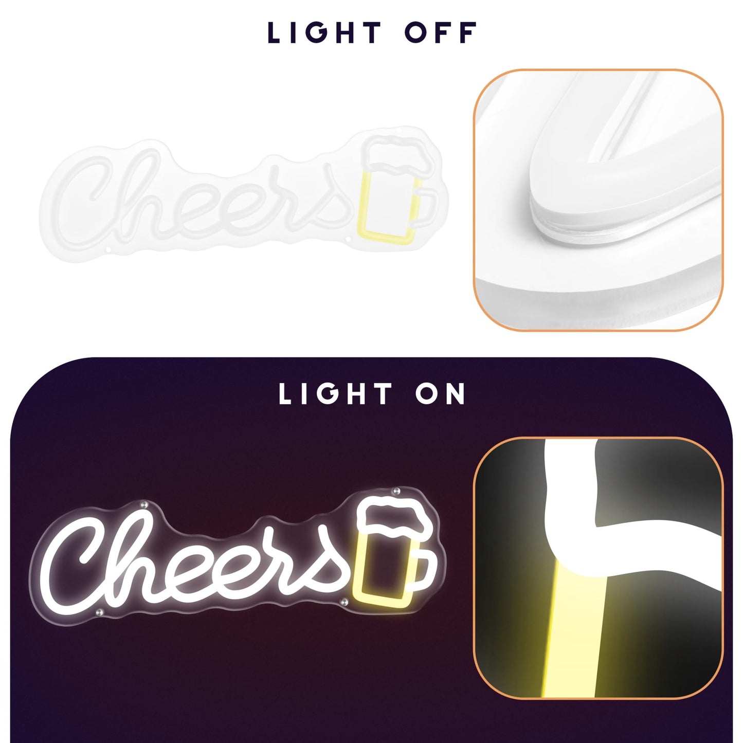„Cheers“-Neonleuchte – Die ultimative LED-Toastleuchte für Bar- und Partydekoration