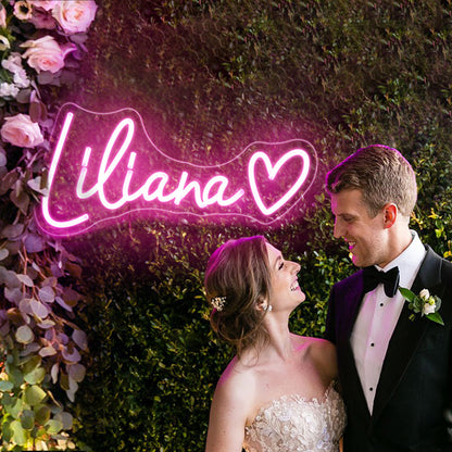 Custom 1-Line LED Neon Sign - Personalized Single Row Statement Wall Light
