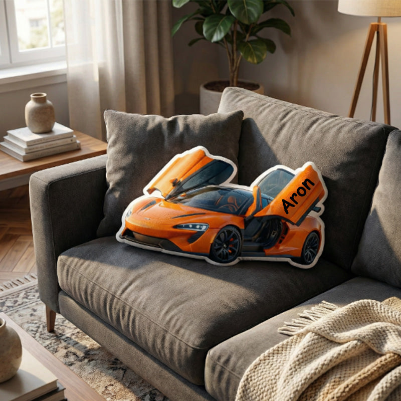 Personalisiertes Autokissen mit Namen – Einzigartiges Plüschgeschenk