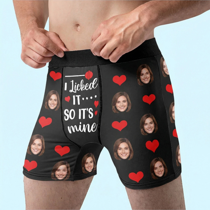 Personalisierte Boxershorts mit Partnerfoto – Lustiges Geschenk für Herren zum Geburtstag, Ehemann oder Jahrestag