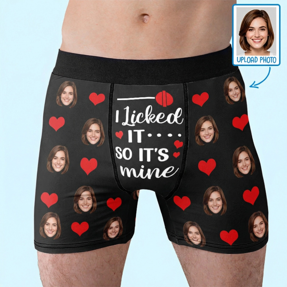 Personalisierte Boxershorts mit Partnerfoto – Lustiges Geschenk für Herren zum Geburtstag, Ehemann oder Jahrestag