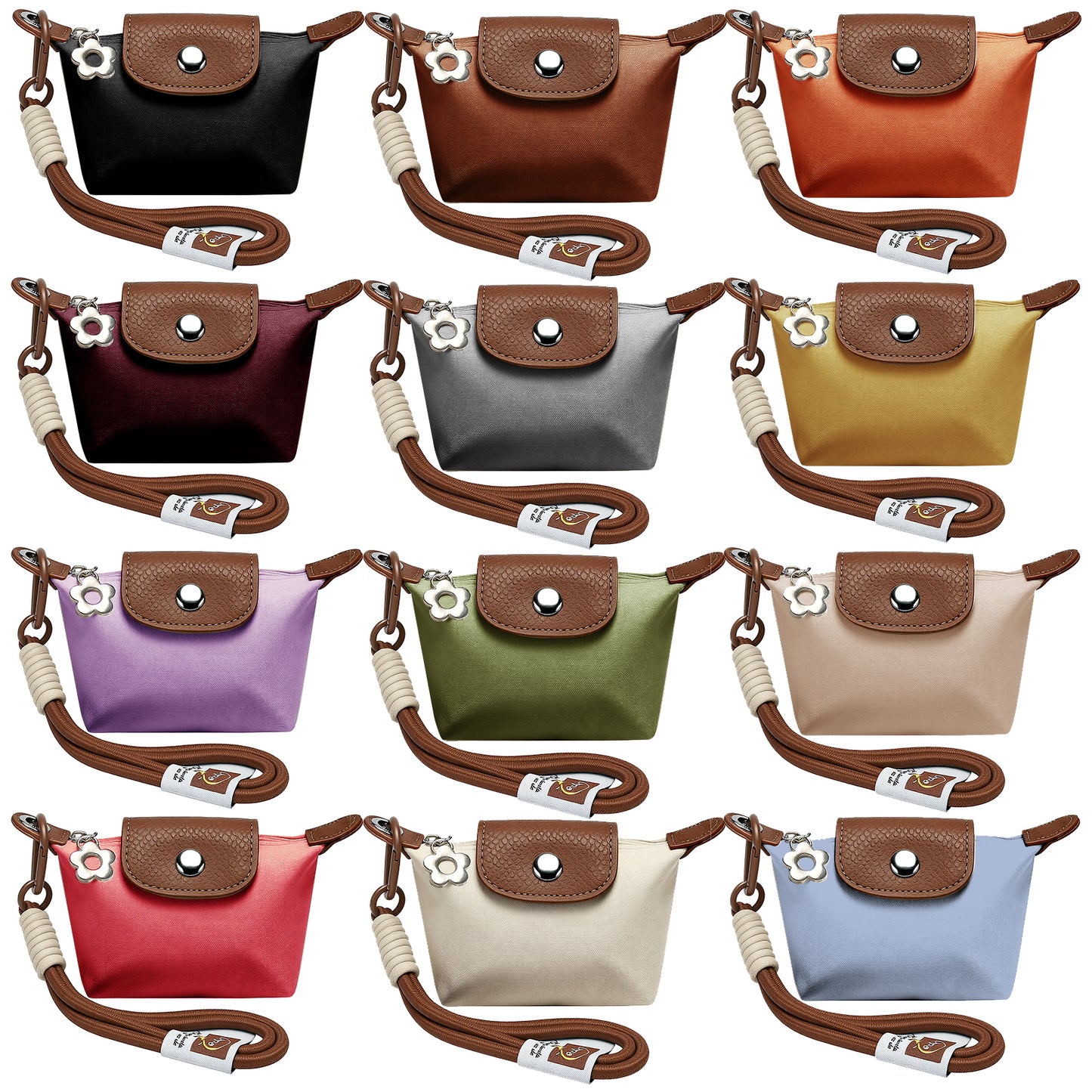 Custom Name Mini Coin Purse - Personalized Small Pouch with Adjustable Strap