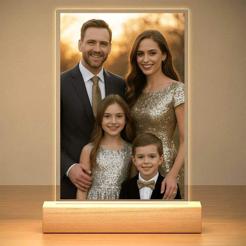 Veilleuse photo musicale personnalisée - Lampe LED style Spotify pour tous vos souvenirs