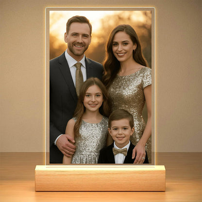 Veilleuse photo musicale personnalisée - Lampe LED style Spotify pour tous vos souvenirs