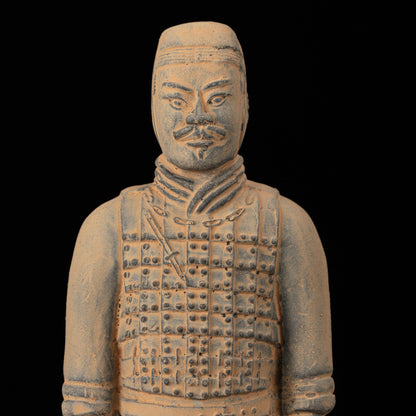15CM Cavalryman - CLAYARMY-Detailed shot of the 15CM Cavalryman figurine's armor, highlighting the meticulous craftsmanship and historical accuracy.