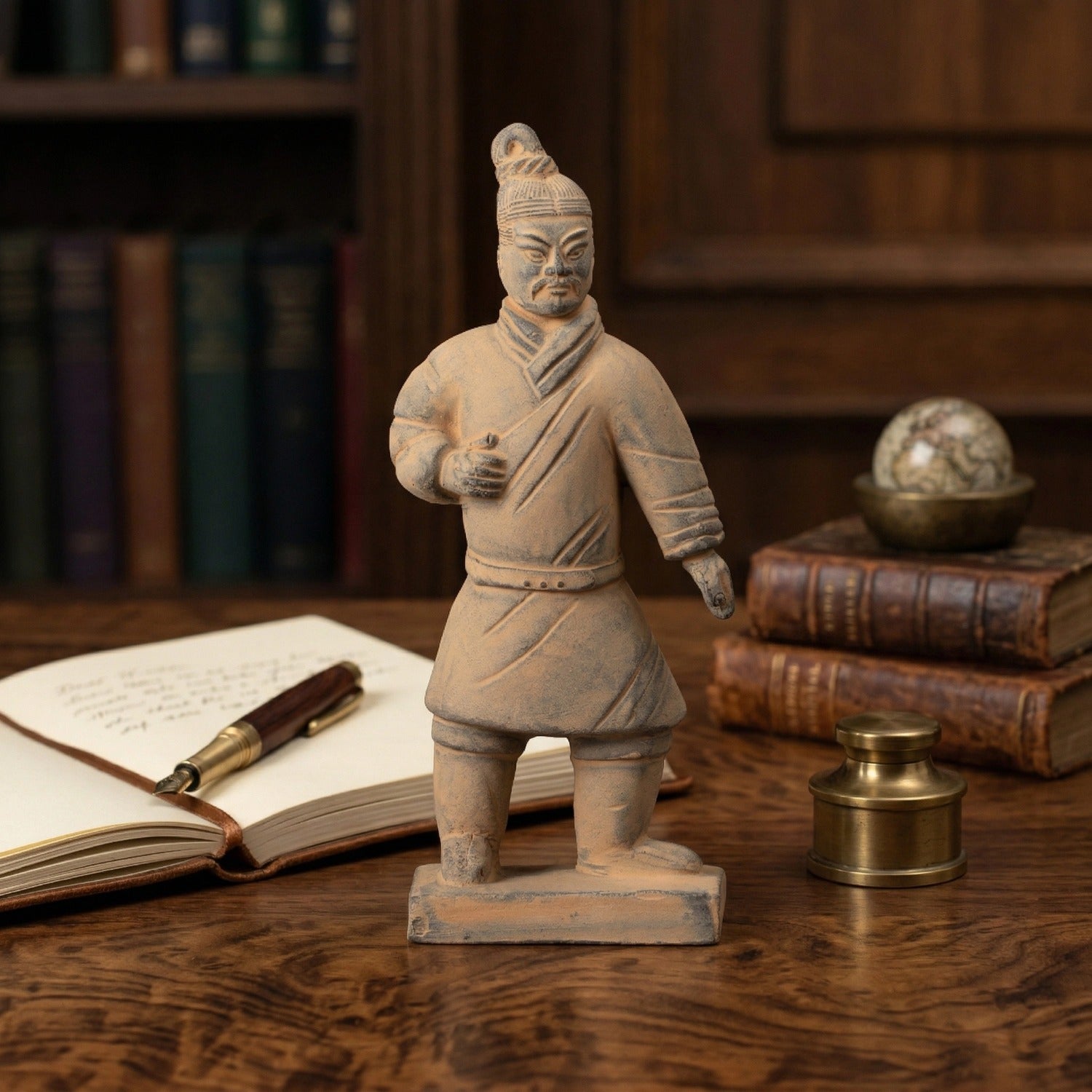 15CM Standing Archer - CLAYARMY-Focused image capturing the facial expressions and meticulous details of the 15CM Standing Archer figurine.