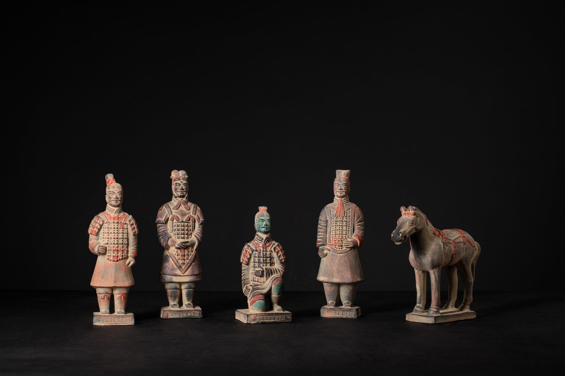 20CM Painted Five Piece Set - CLAYARMY-Vintage appeal: Alt Image 5 of the 20CM Painted Five-Piece Set, blending art and history in a captivating display.