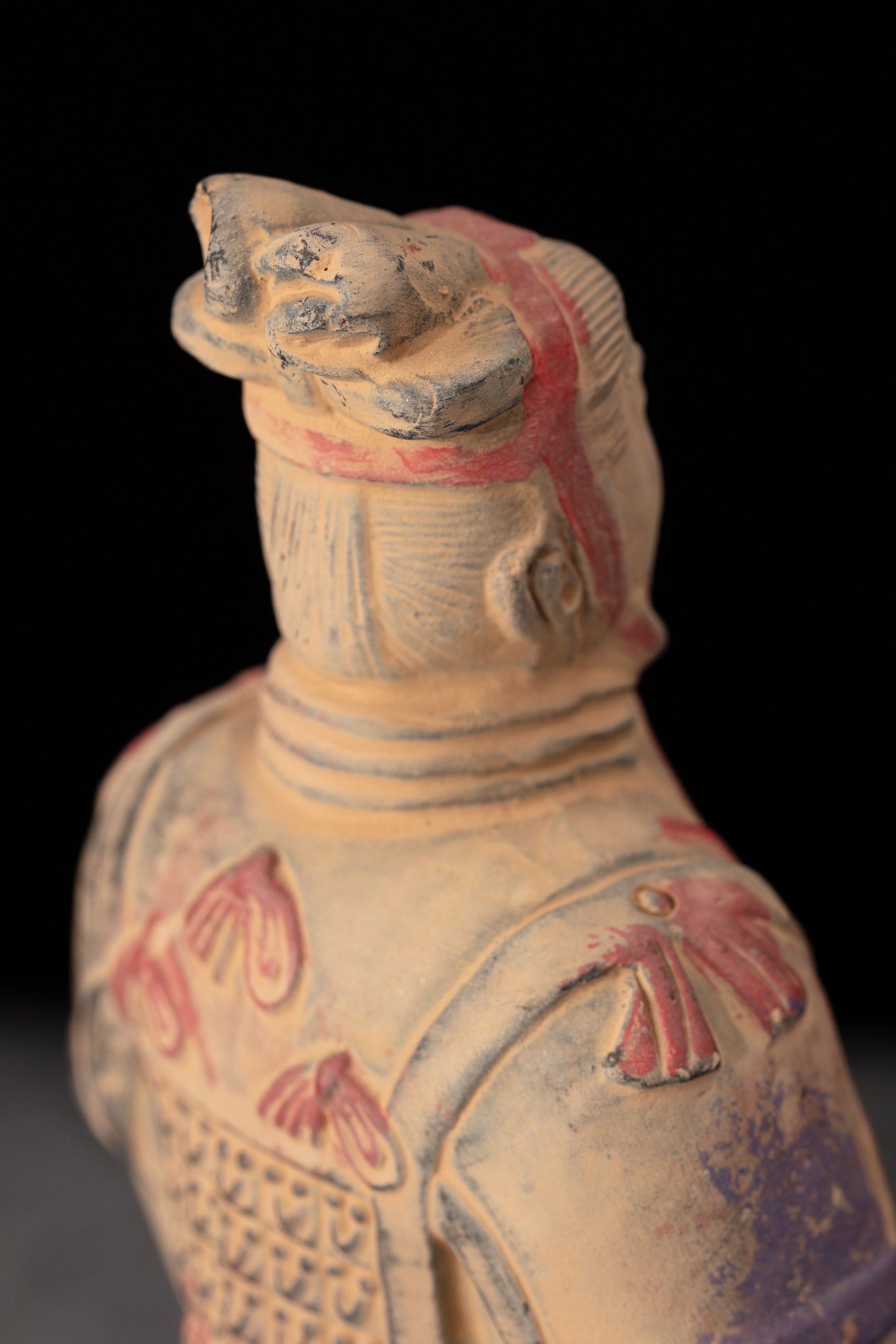 20CM Painted General - CLAYARMY-Colorful Military Attire: Detailed view of the 20CM Painted General's military attire, featuring a colorful palette that distinguishes the figurine as a high-ranking officer.