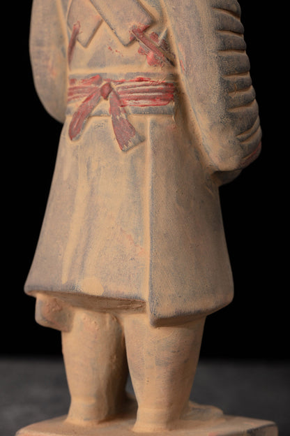 20CM Painted Officier - CLAYARMY-Side view displaying the taller stature and vibrant painted features of the 20CM Painted Officer.