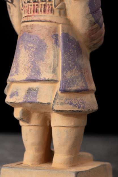 20CM Painted General - CLAYARMY-Artistic Rendering: Frontal perspective of the 20CM Painted General, showcasing the artistic rendering of facial features and expressions through expertly applied paint.