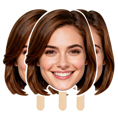 Présentoir personnalisé avec votre visage - Accessoires de fête amusants avec vos photos