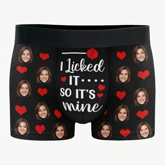 Custom lover Photo - Funny Personalized Custom Boxer Briefs, Men's Boxers - Birthday Gift For Boyfriend, Husband, Anniversary