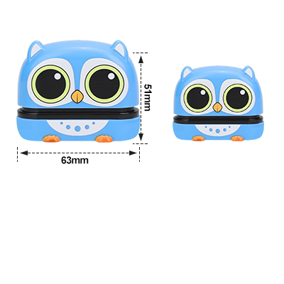 Custom Name Stamp - Adorable Owl & Friends Kids' Clothing Marker