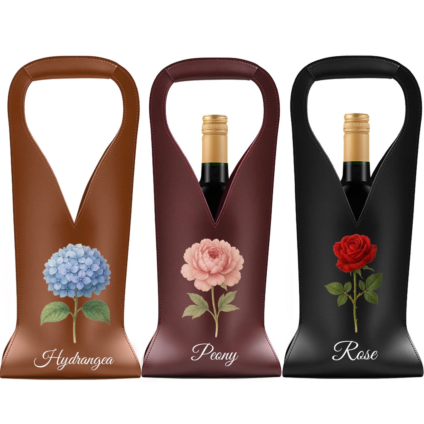 Personalized Wine Gift Bag - Custom Monogrammed Wine Carrier