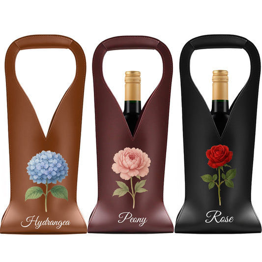 Personalized Wine Gift Bag - Custom Monogrammed Wine Carrier