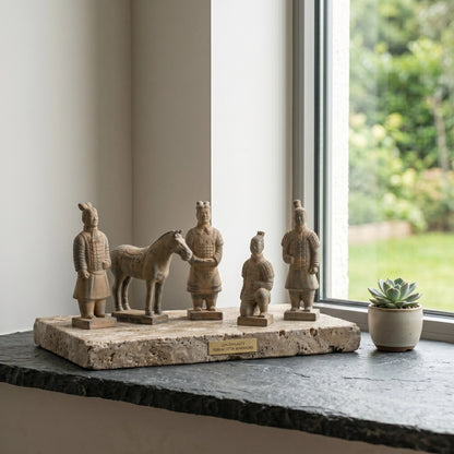 20CM Five Piece Set - CLAYARMY-Vintage charm: Alt Image 1 of the 20CM Terracotta Five-Piece Set, a unique addition to any collector's ensemble.