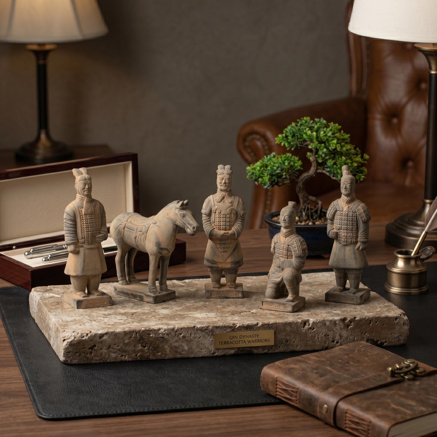 20CM Five Piece Set - CLAYARMY-Vintage charm: Alt Image 1 of the 20CM Terracotta Five-Piece Set, a unique addition to any collector's ensemble.