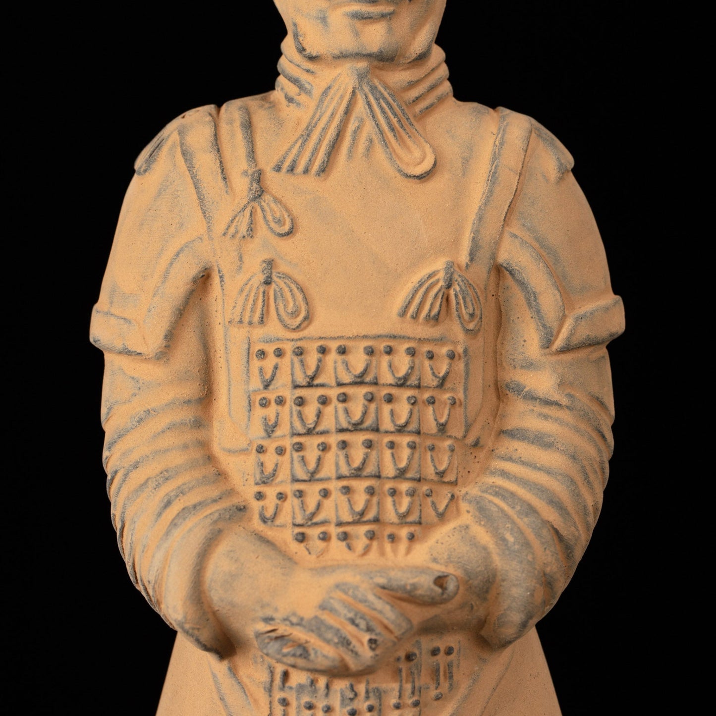 20CM General - CLAYARMY-Strategic Posture: Observe the strategic posture of the 20CM Terracotta Army General, a symbol of both military prowess and strategic acumen.