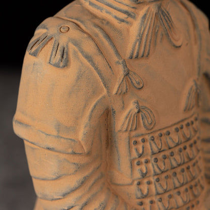 20CM General - CLAYARMY-Battle-Ready Expression: Close-up of the 20CM General's face, portraying a battle-ready expression with distinct wrinkles, reflecting the experience and wisdom of a veteran.