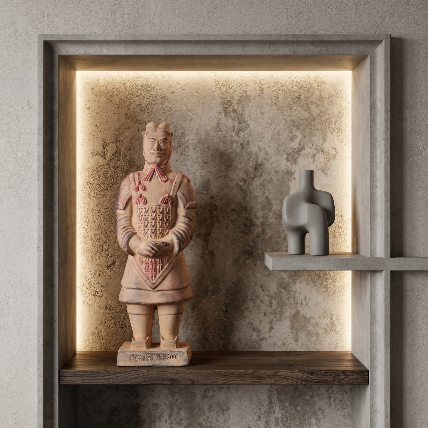 20CM Painted General - CLAYARMY-Masterful Brushstrokes: Witness the masterful brushstrokes on the 20CM Painted General's attire, showcasing the skillful artistry in recreating ancient military clothing.