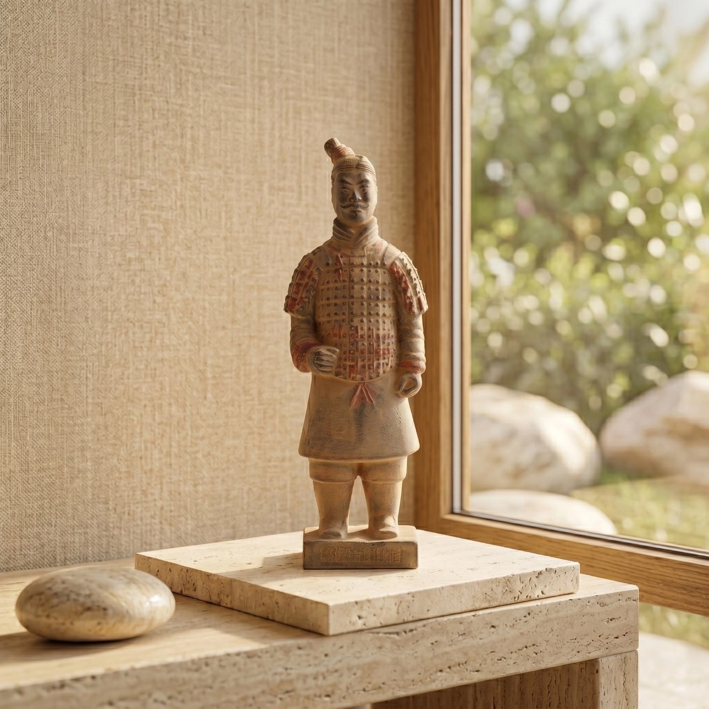 20CM Painted Soldier - CLAYARMY-20CM Painted Soldier Figurine Close-up