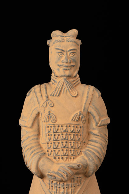 20CM General - CLAYARMY-Strategic Posture: Observe the strategic posture of the 20CM Terracotta Army General, a symbol of both military prowess and strategic acumen.