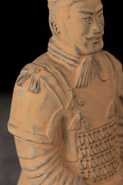 20CM General - CLAYARMY-Battle-Ready Expression: Close-up of the 20CM General's face, portraying a battle-ready expression with distinct wrinkles, reflecting the experience and wisdom of a veteran.
