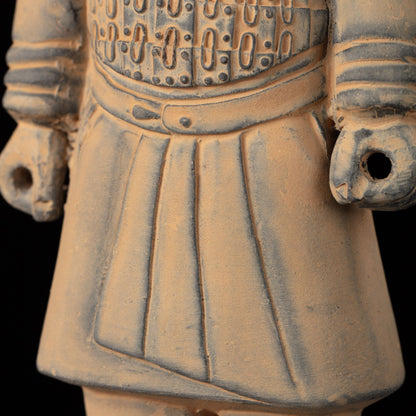 25CM Cavalryman - CLAYARMY-Zoomed-in shot focusing on the weaponry and accessories of the 25CM Cavalryman figurine, revealing the handcrafted details.