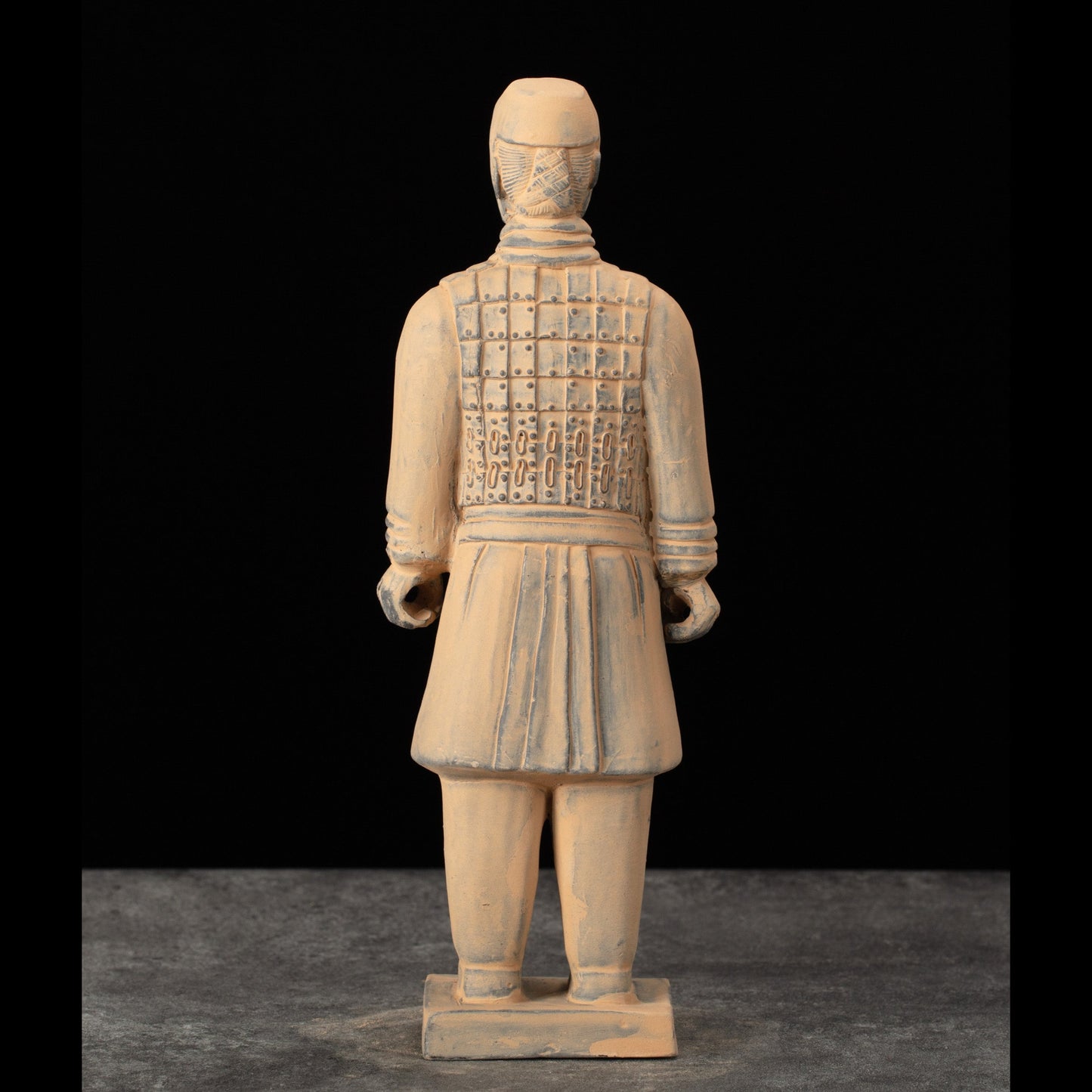 25CM Cavalryman - CLAYARMY-Dynamic back view of the 25CM Cavalryman replica, showcasing the realistic depiction of the knee-length jacket and finely crafted leather boots.