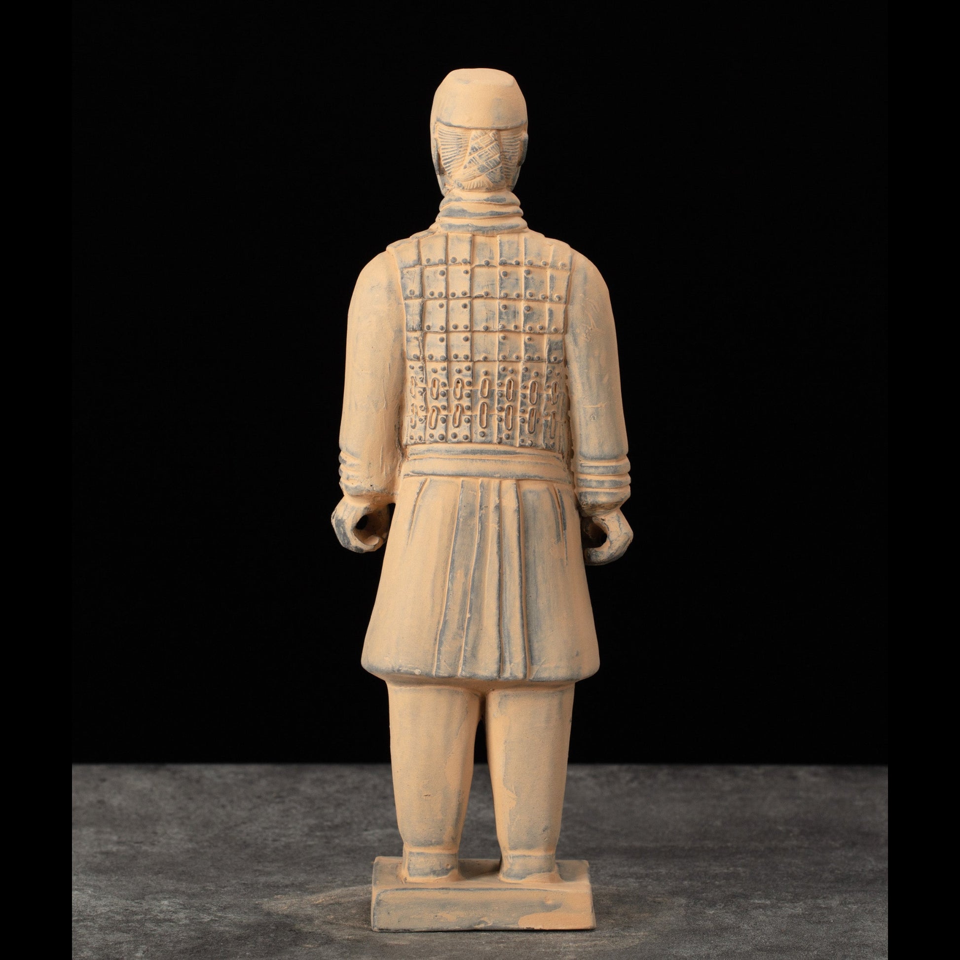 25CM Cavalryman - CLAYARMY-Dynamic back view of the 25CM Cavalryman replica, showcasing the realistic depiction of the knee-length jacket and finely crafted leather boots.