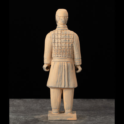 25CM Cavalryman - CLAYARMY-Dynamic back view of the 25CM Cavalryman replica, showcasing the realistic depiction of the knee-length jacket and finely crafted leather boots.