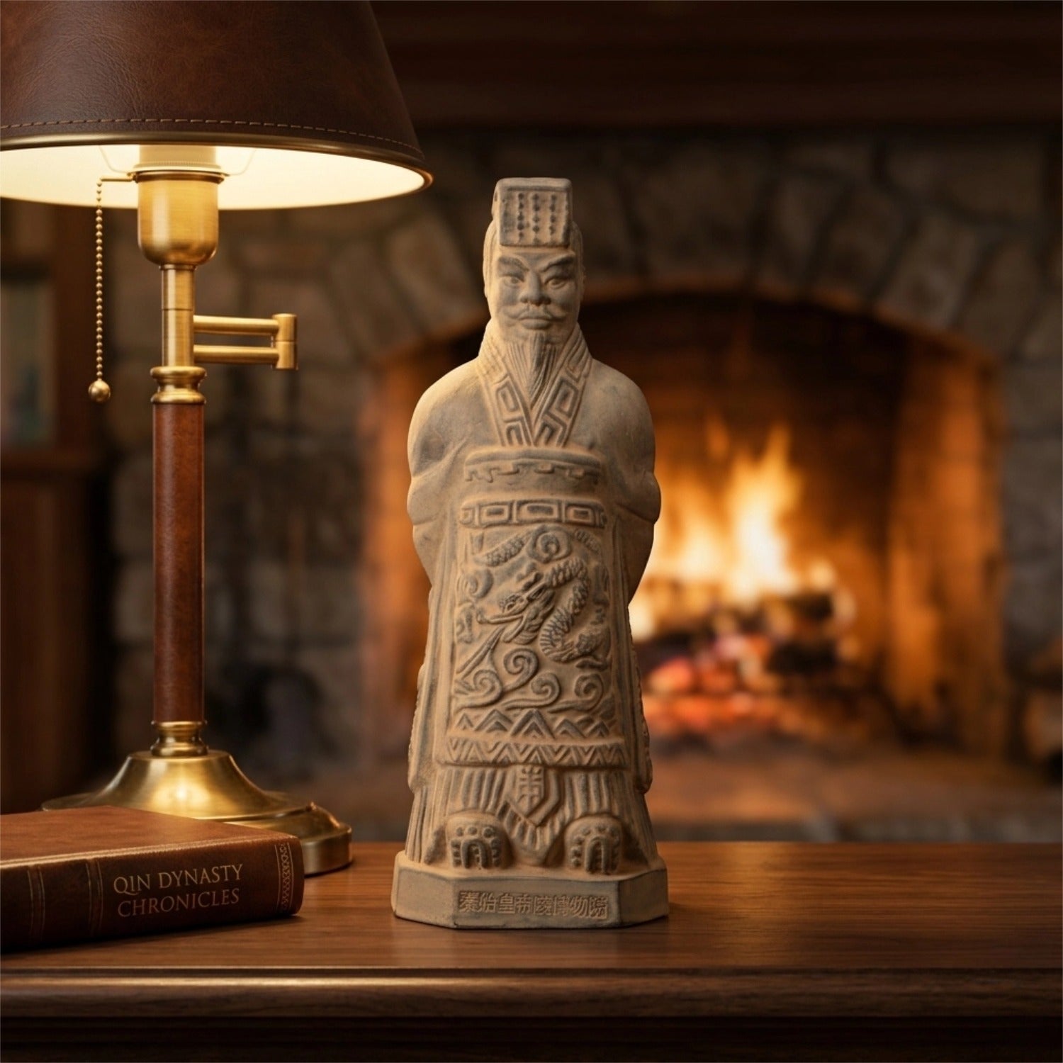 25CM Emperor - CLAYARMY -Midsize representation of Clayarmy's 25CM Emperor Qin Terracotta Warrior, a blend of historical significance and exquisite craftsmanship.