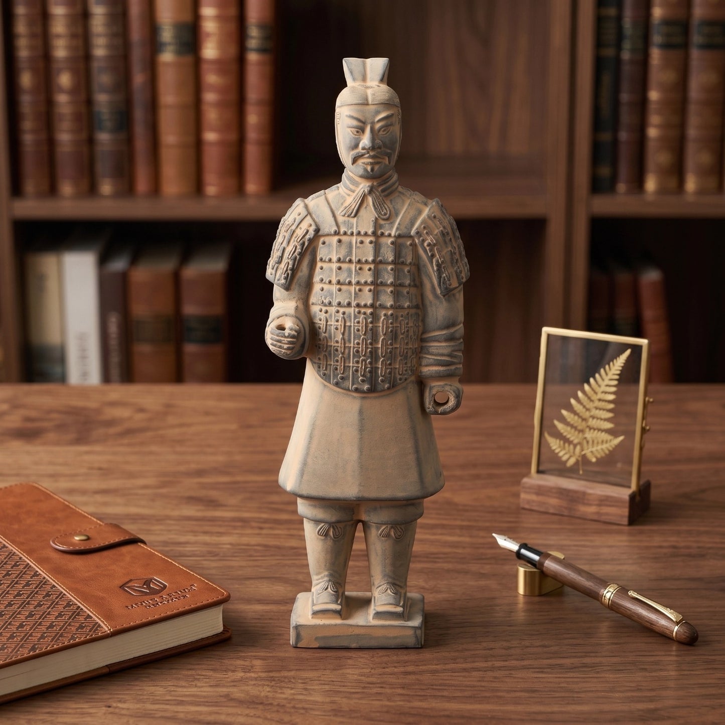 25CM Officier - CLAYARMY-Close-up view of the intricate facial details and expression of the 25CM Officer.