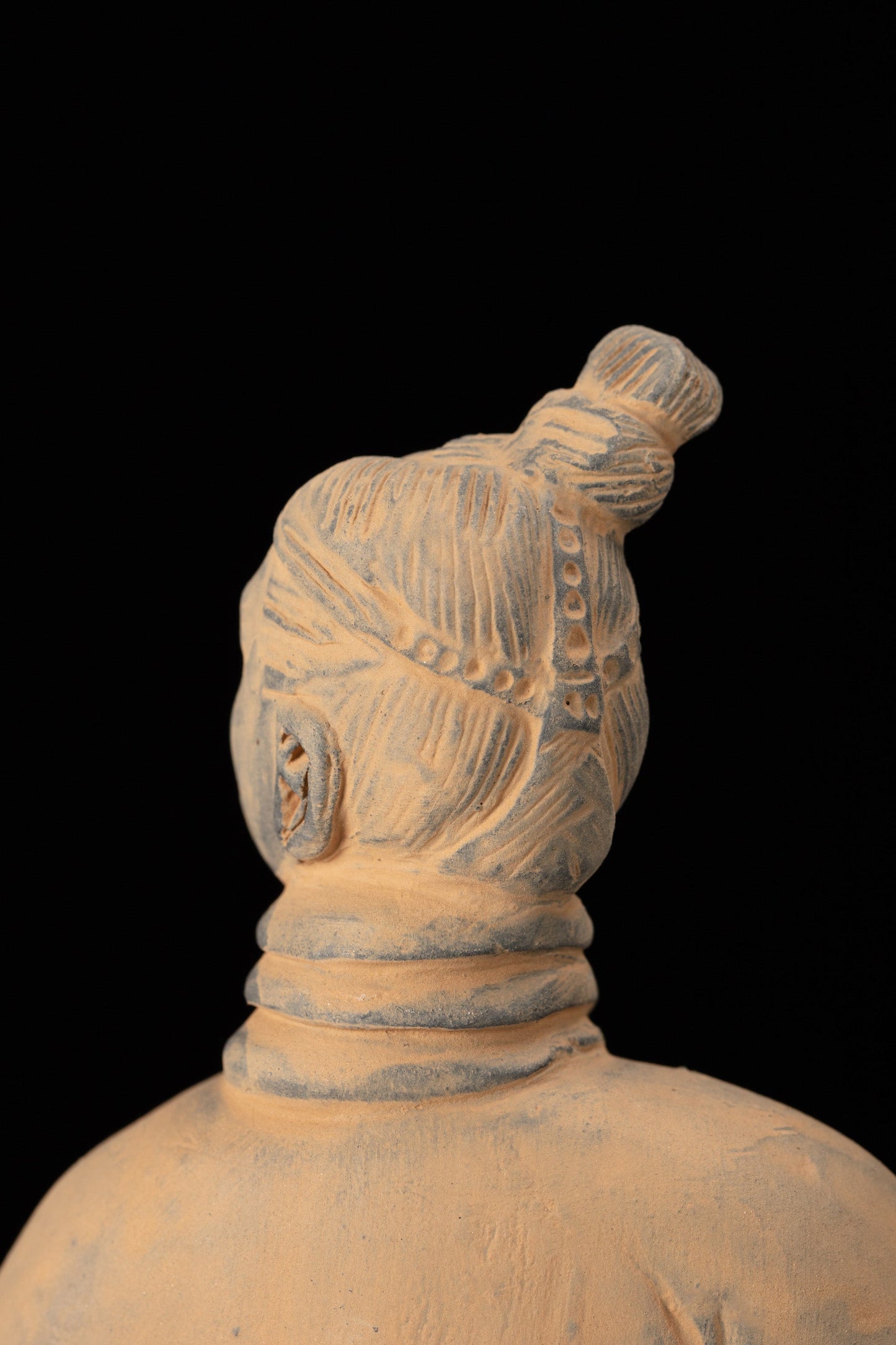 25CM Standing Archer - CLAYARMY-Delve into the expert craftsmanship of the 25CM Terracotta Army Standing Archer, crafted from yellow-brown clay.