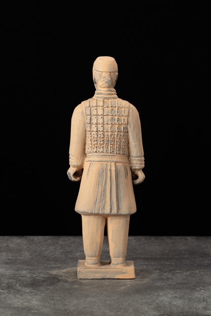 25CM Cavalryman - CLAYARMY-Dynamic back view of the 25CM Cavalryman replica, showcasing the realistic depiction of the knee-length jacket and finely crafted leather boots.