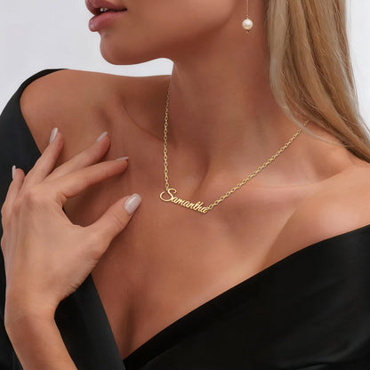 Custom Elegant Cursive Name Necklace