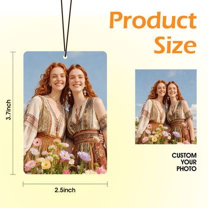 Custom Photo Rectangle Hangable Scented Card