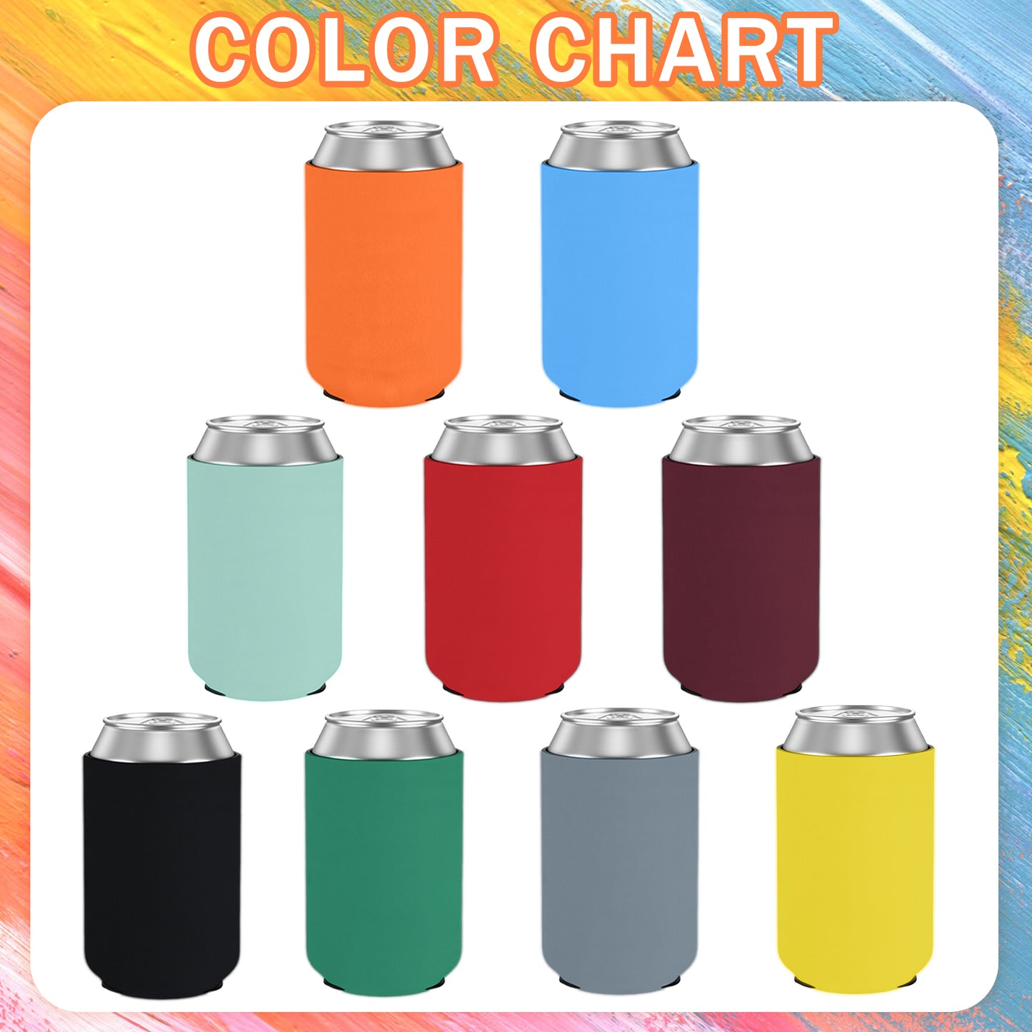 Personalized 2-Sided Can Cooler - Custom Insulated Koozie with Photo/Logo Printing