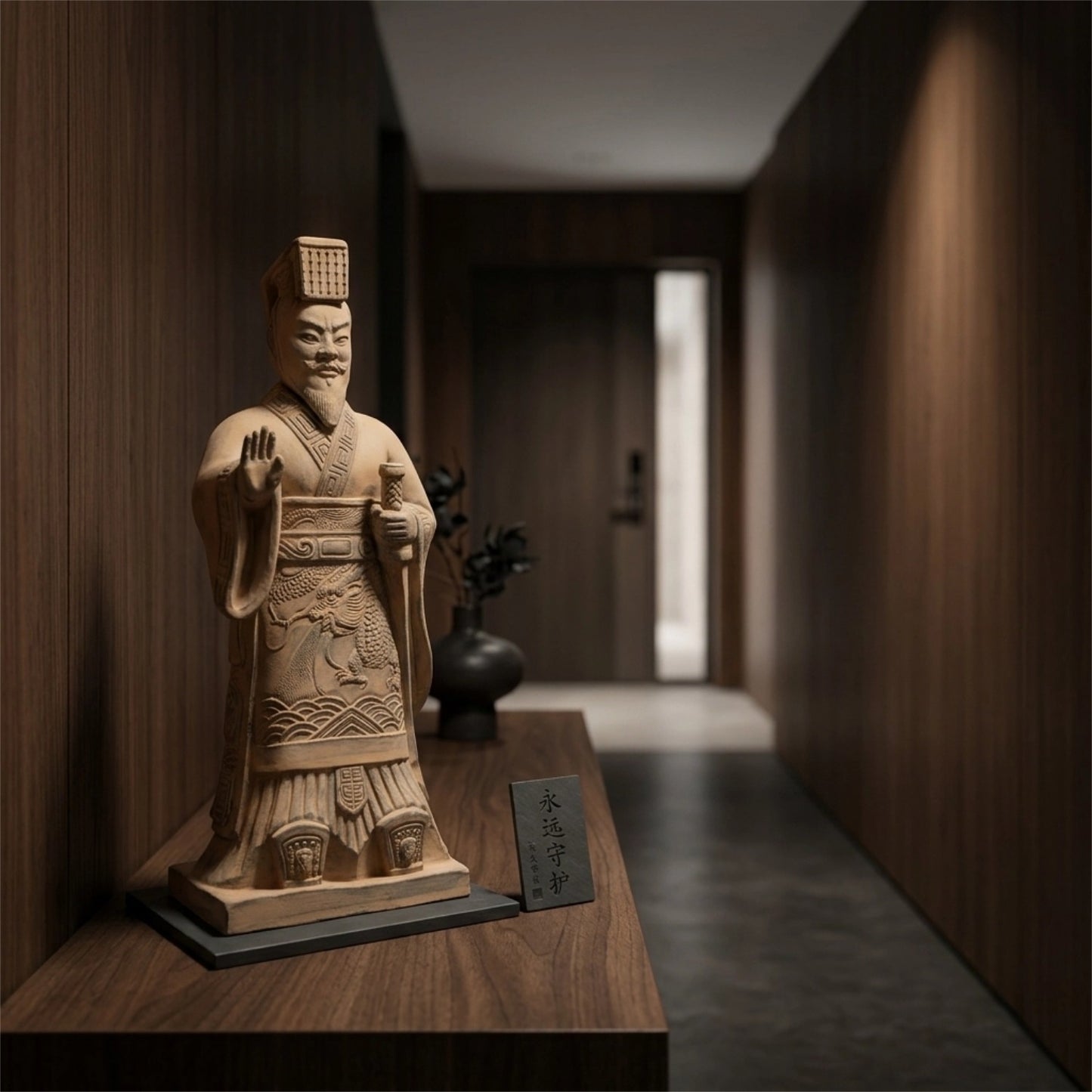 35CM Emperor - CLAYARMY -Uncover the charm of the 35CM Emperor Qin Terracotta Warrior's footwear, a testament to the precision of Qin Dynasty artistry.