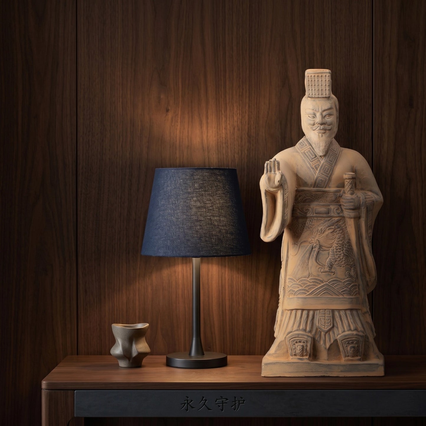35CM Emperor - CLAYARMY -Uncover the charm of the 35CM Emperor Qin Terracotta Warrior's footwear, a testament to the precision of Qin Dynasty artistry.