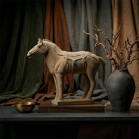 35CM Horse - CLAYARMY -Close-up of the hooves, revealing the meticulous attention to detail in our 35CM Clayarmy Terracotta Horse.