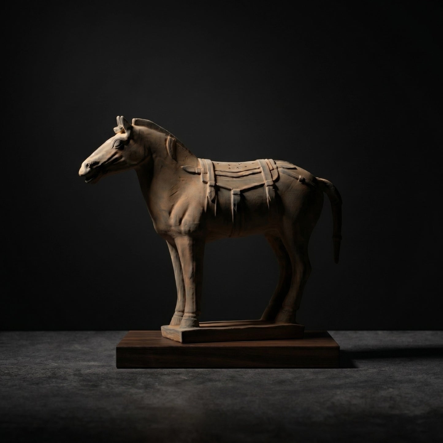 35CM Horse - CLAYARMY -Close-up of the hooves, revealing the meticulous attention to detail in our 35CM Clayarmy Terracotta Horse.