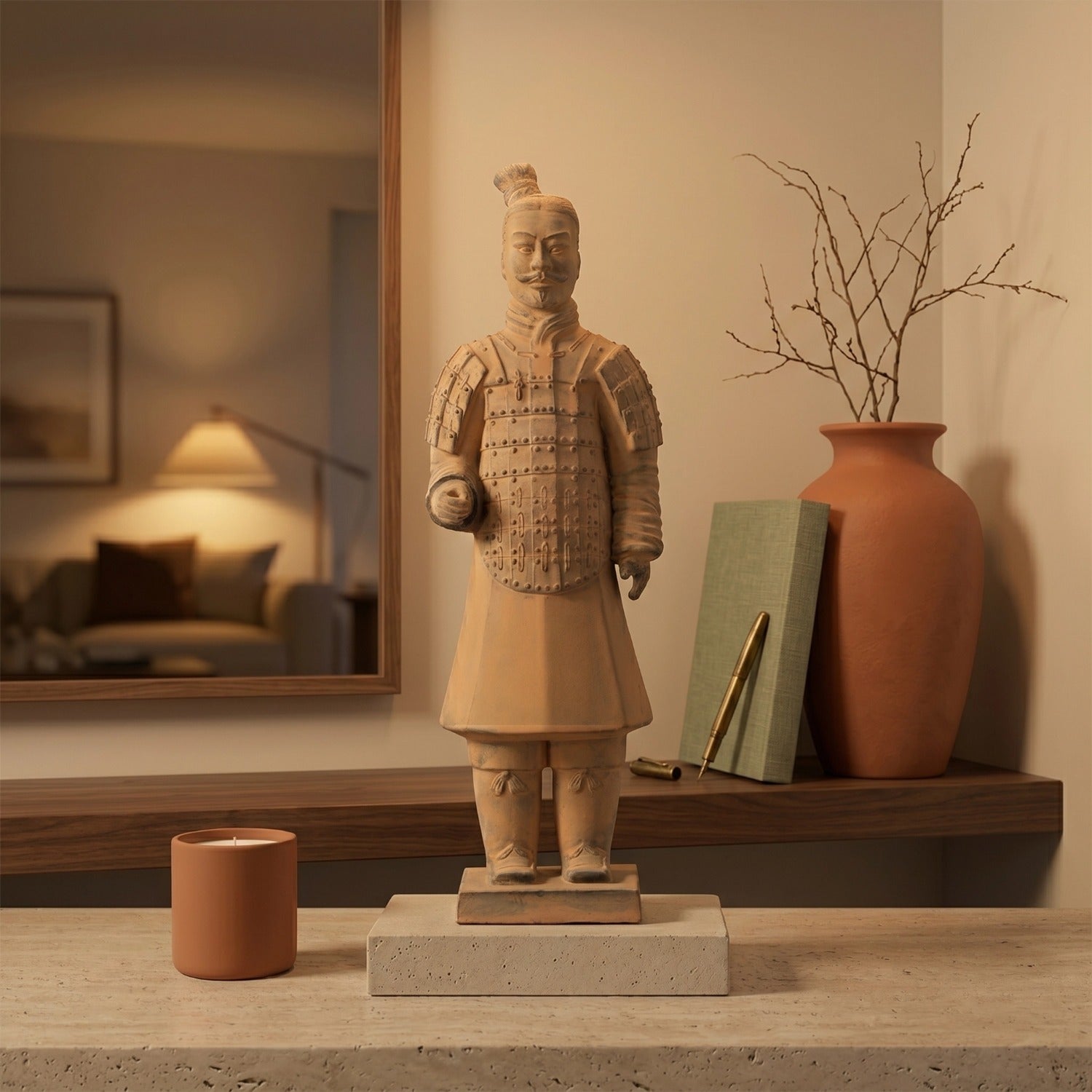 35CM Soldier - CLAYARMY-35CM Terracotta Soldier Figurine Close-up