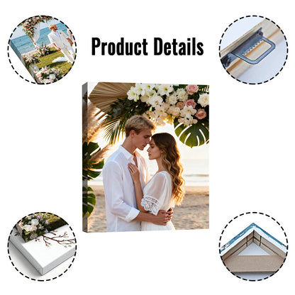 Impression sur toile horizontale personnalisée - Photo personnalisée transformée en œuvre d'art murale