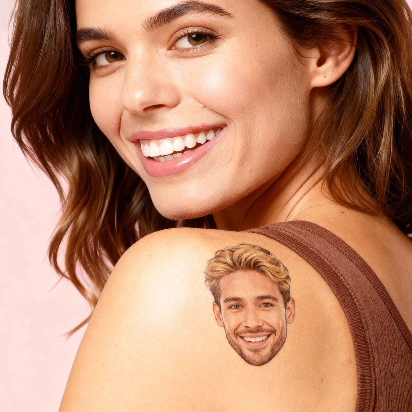 Custom Temporary Tattoos 12 Pack - Upload Your Face Photo Personal Set